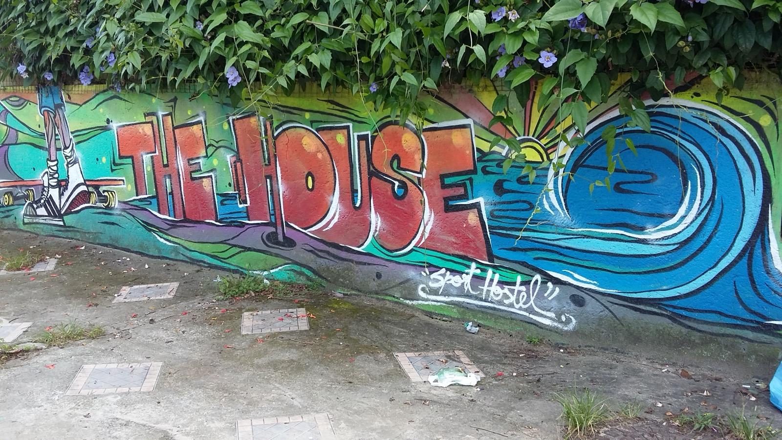 Entrance of the House Sport Hostel, Campeche